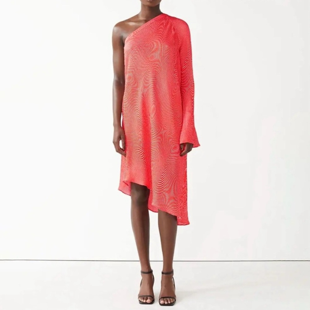 NWT. & Other Stories One Shoulder Asymmetrical Midi Dress. NEW